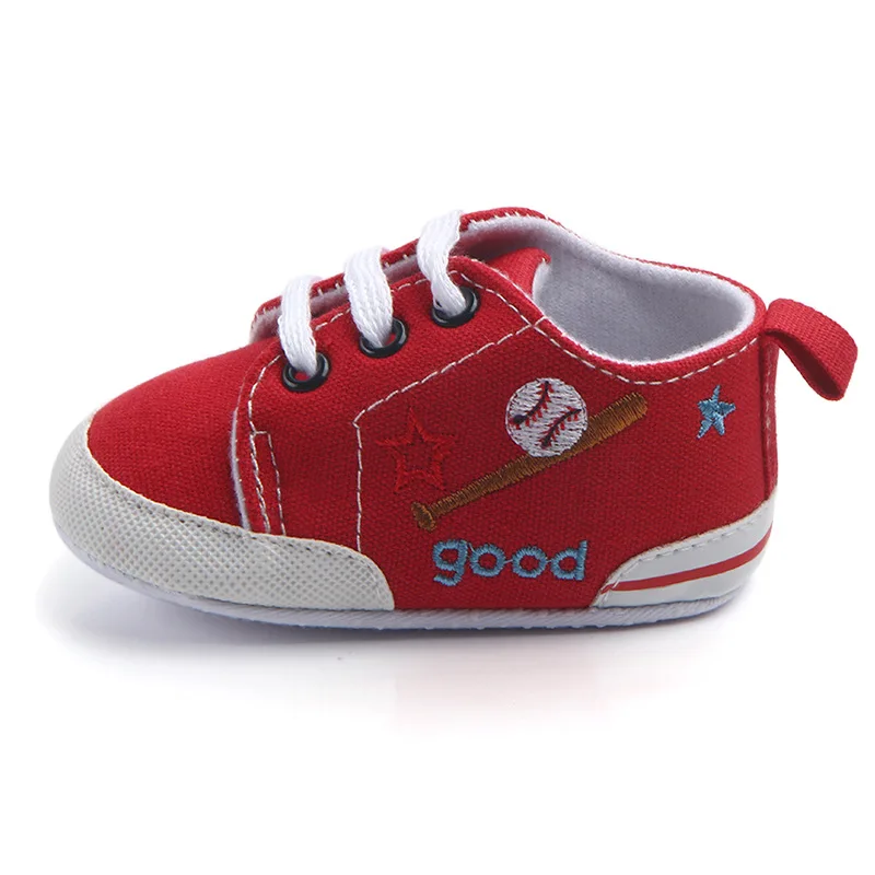 dkDaKanl 2019 New Baby Solid Embroideried Shoes Anti Slip Sports Canvas Infant Walking Toddler Soft Classic |
