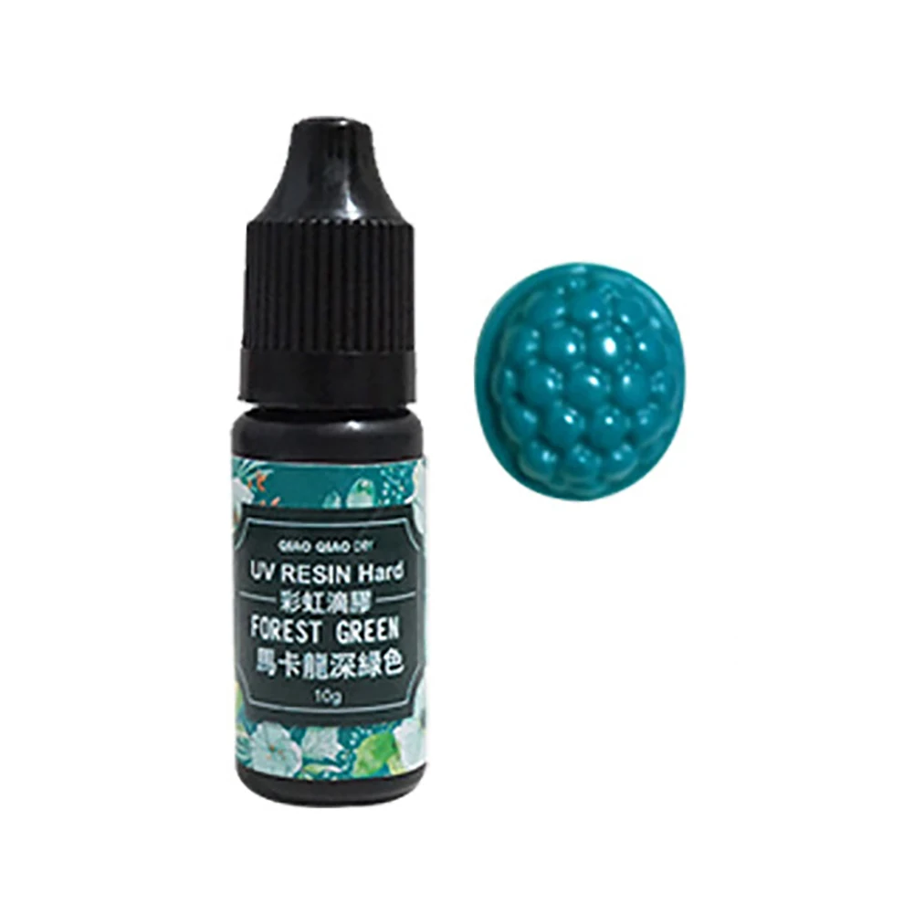 Dark Green УФ полимерный клей Ультрафиолетовый отверждения краситель пигмент DIY ювелирных изделий ремесло украшения - Цвет: Dark Green