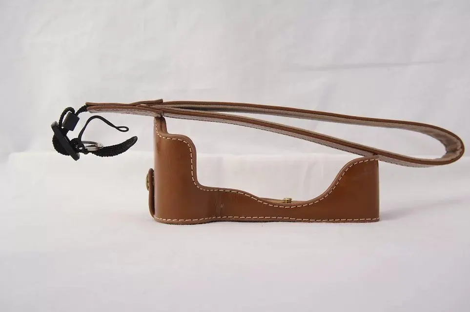 Новый чехол для камеры из искусственной кожи Canon EOS M3 EOSM3 получехол с ремешком|camera