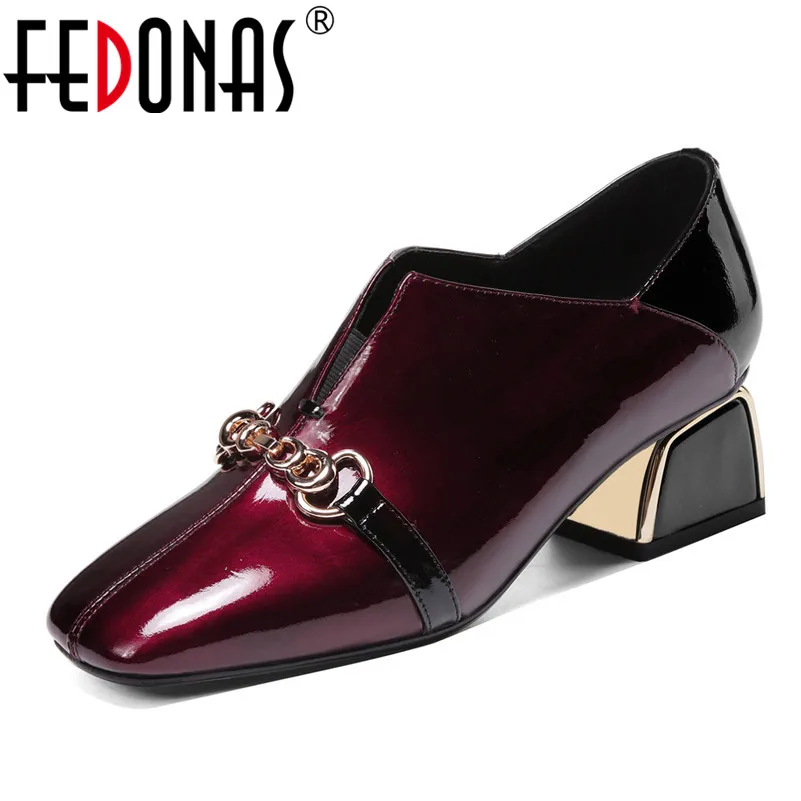 Женские туфли-лодочки на высоких каблуках FEDONAS белые туфли из натуральной кожи с