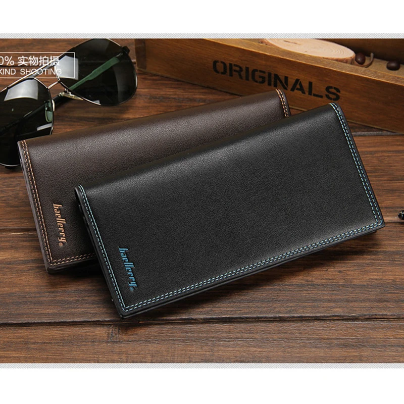 Красивый мягкий кожаный кошелек длинный мужской клатч гарантия качества мужская