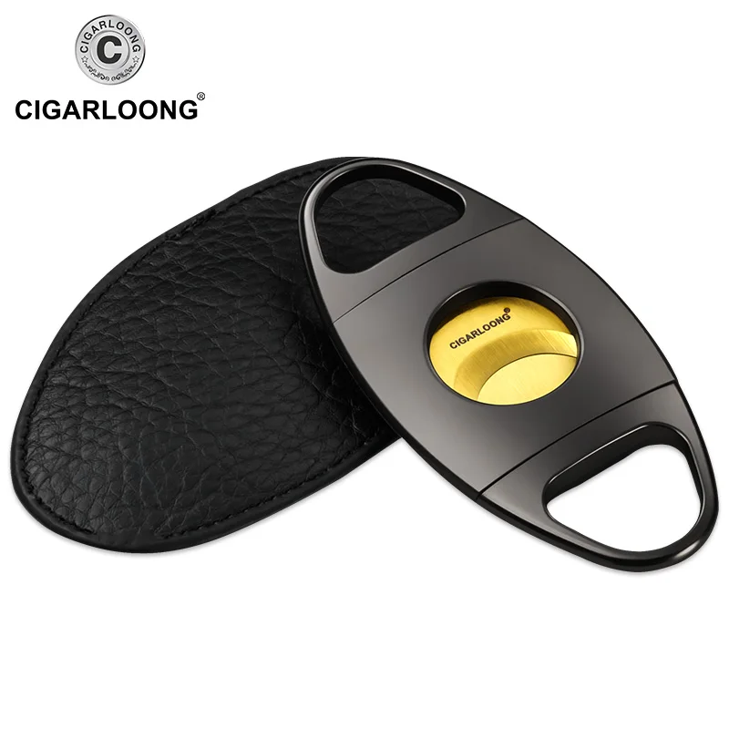 CIGARLOONG Роскошные гаджеты портативный металлический резак для сигар из