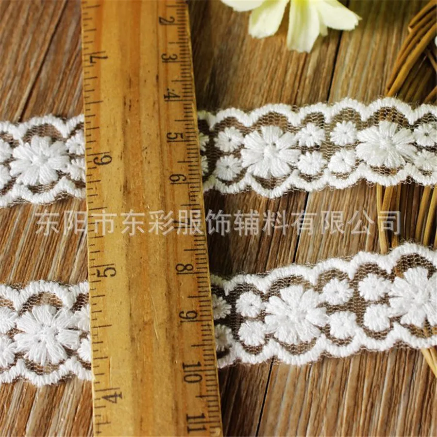 Кружевная лента с вышивкой 15 ярдов * 2 см|lace diy|cotton lacelace ribbon |