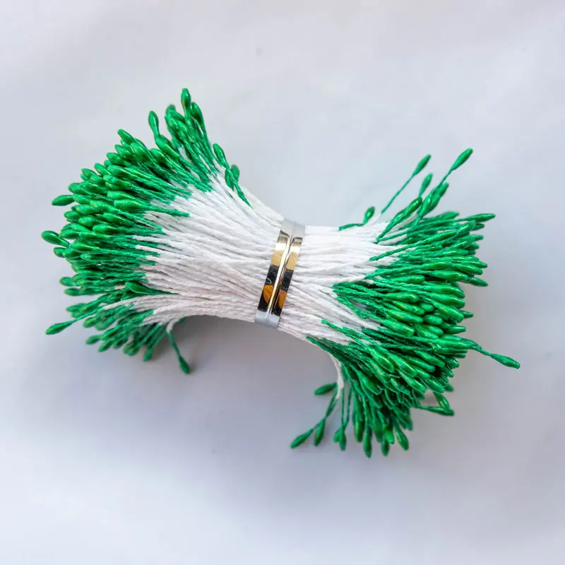 1 мм 400 шт. тычинки для цветов рукоделия Мини Искусственные цветы с двойными