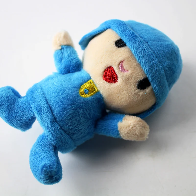 10 см Pocoyo плюшевая игрушка умный мальчик Pocoyo Мягкая кукла-брелок для ключей Подвески Подарки для детей