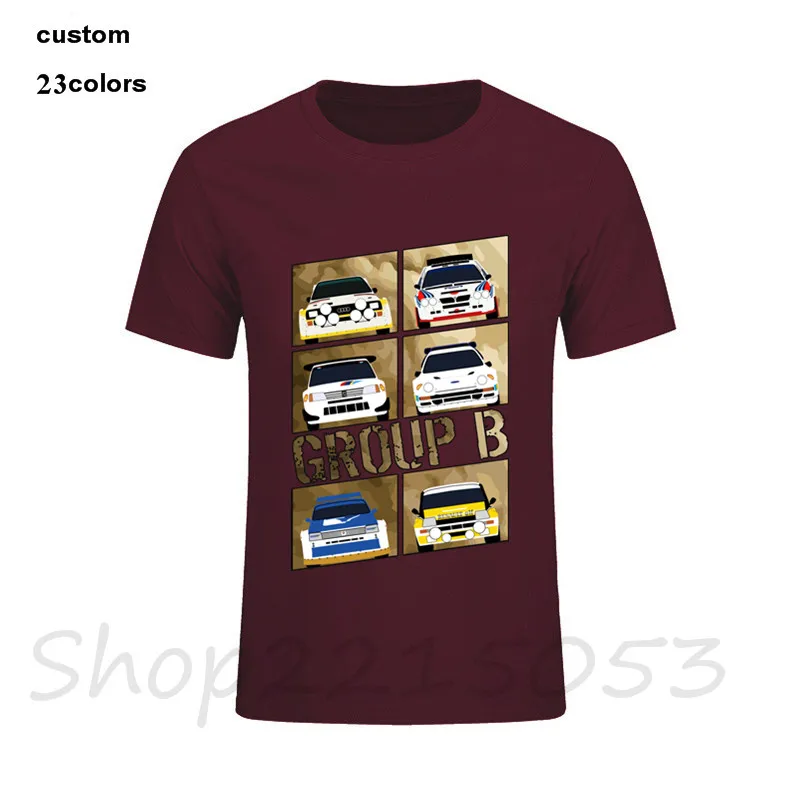 2018 Для мужчин's футболка Группа B новый дизайн ралли футболки мужская с коротким