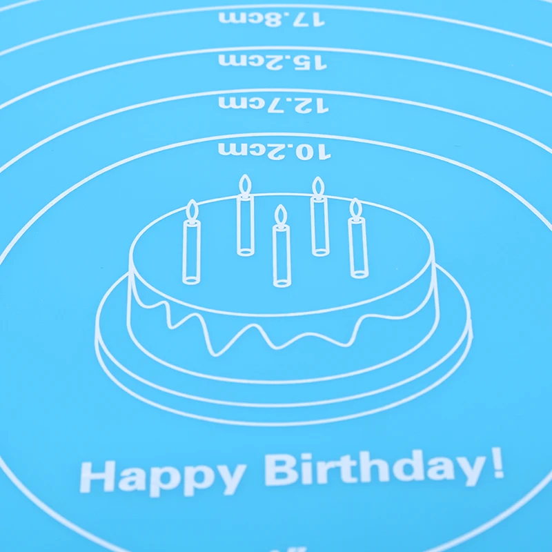 Многофункциональный коврик для приготовления пищи круглый силиконовый стола