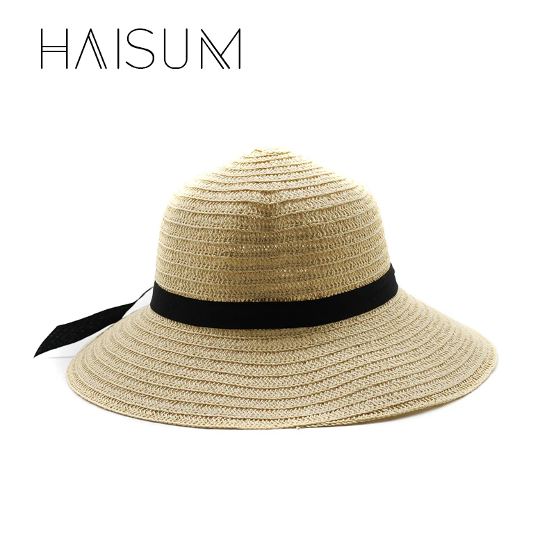Haisum хит продаж новая модная летняя повседневная женская пляжная шляпа с широкими