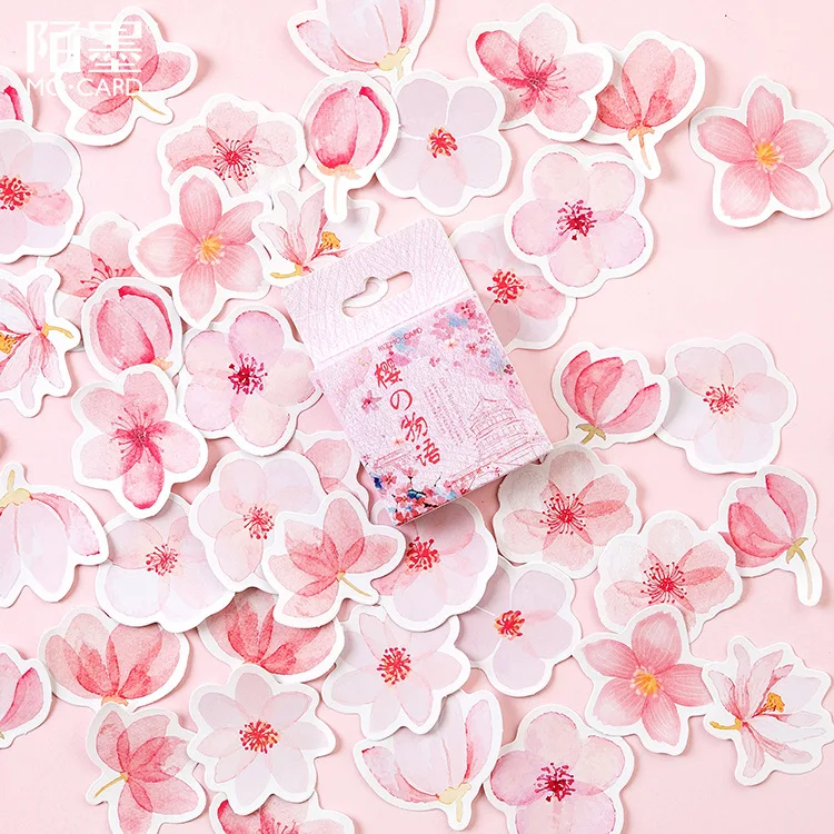 

New Cherry blossoms festival Mini Paper Sticker Decoration Diy Ablum Diary Scrapbooking Label Sticker Kawaii Stationery