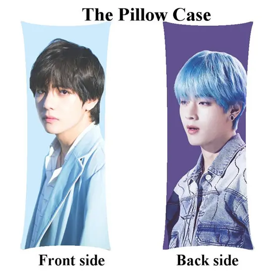 pillowcase Kpop V Bangtan мальчики обнимающие длинные наволочки Ким Тхэ хюнг домашний Наволочка на заказ - Цвет: pillowcase