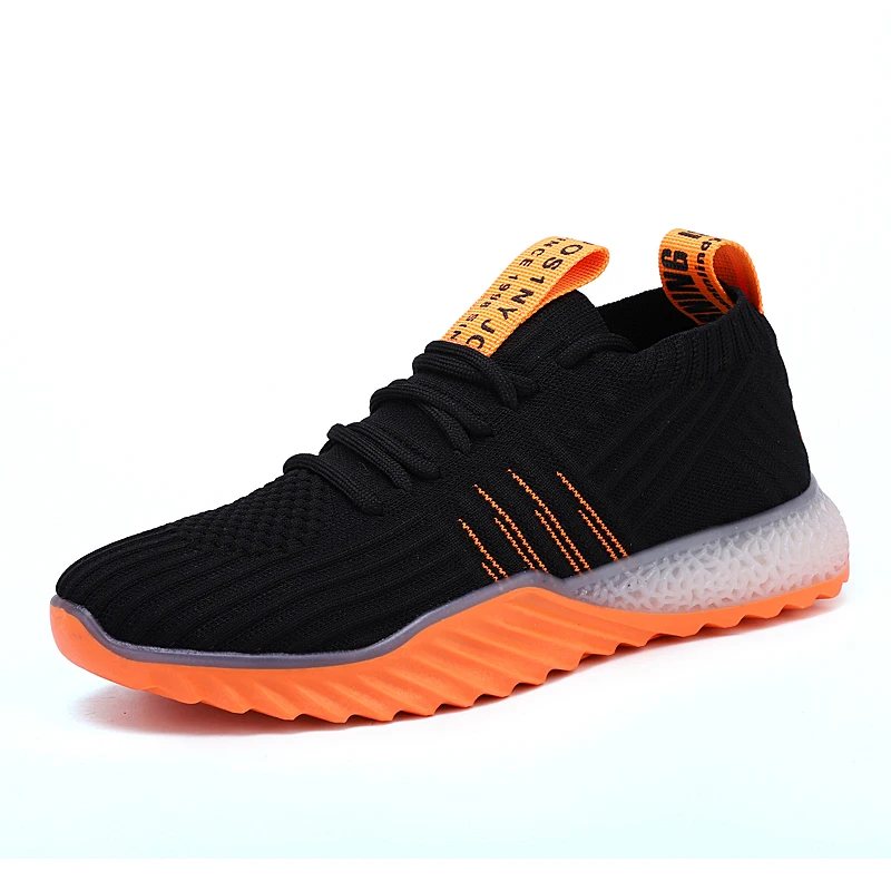 Теннисная обувь; женские кроссовки; дышащие теннисные туфли; Tenis Con Plataforma Mujer Femme Turnschuhe Feminino; спортивная обувь; белая Женская теннисная обувь - Цвет: black orange