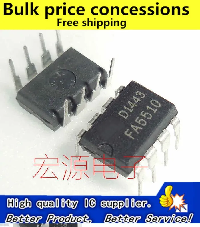 Бесплатная доставка 20 шт./лот FA5510 5510 DIP 8 ic|Запасные части| |