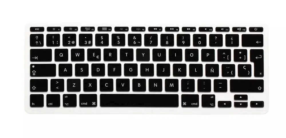 ЕС/Великобритания испанский силиконовый чехол для клавиатуры Apple Mac MacBook Air 11