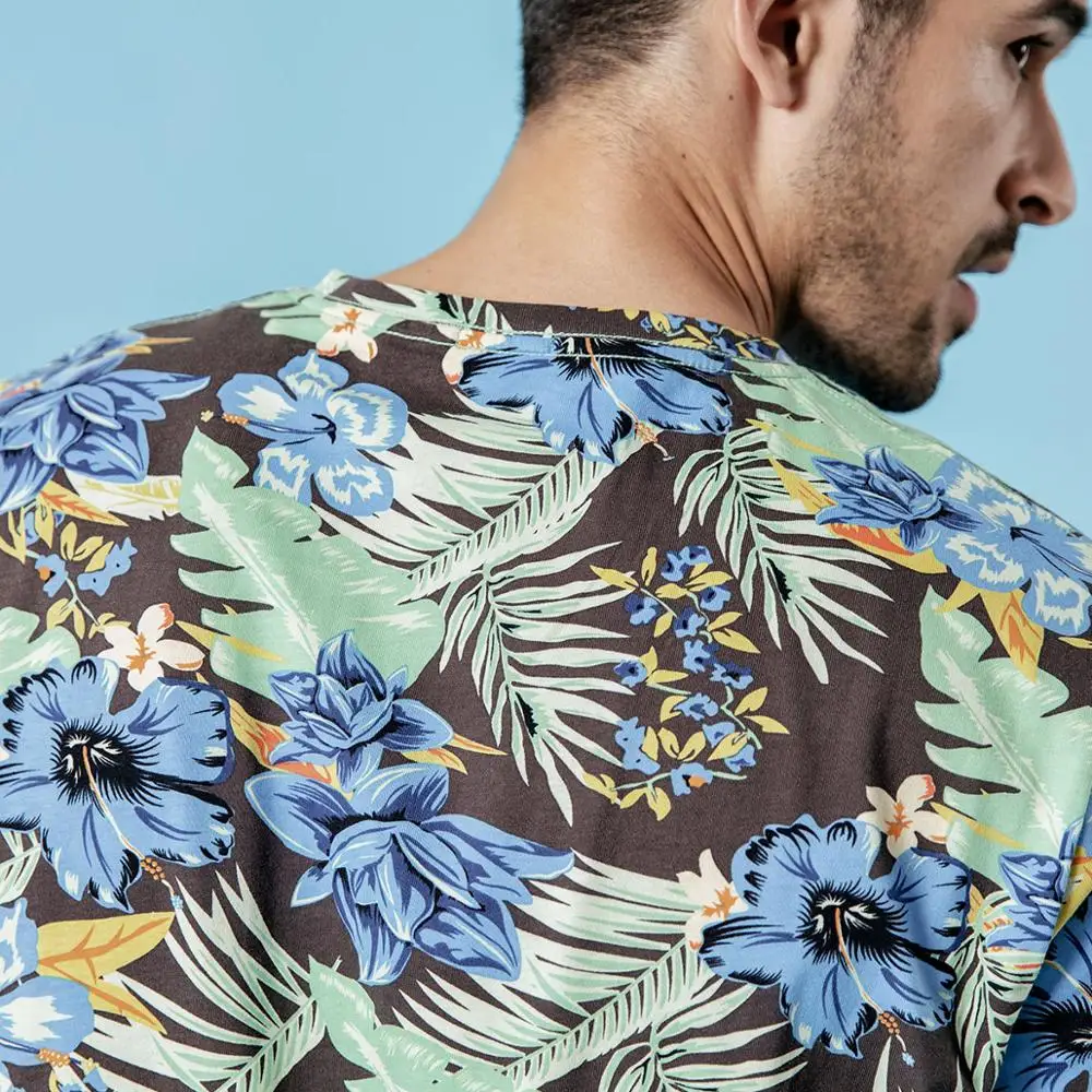 Мужская футболка с принтом SIMWOOD Повседневная дышащая высокого качества