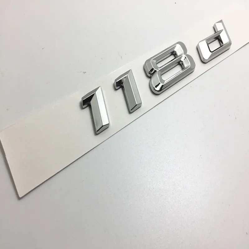 3D ABS Chrome 116d 118d 120d 125d 130d 135d Rear Boot Trunk Lid Emblem Logo Badge For bmw 1 series stickers Car styling | Автомобили и
