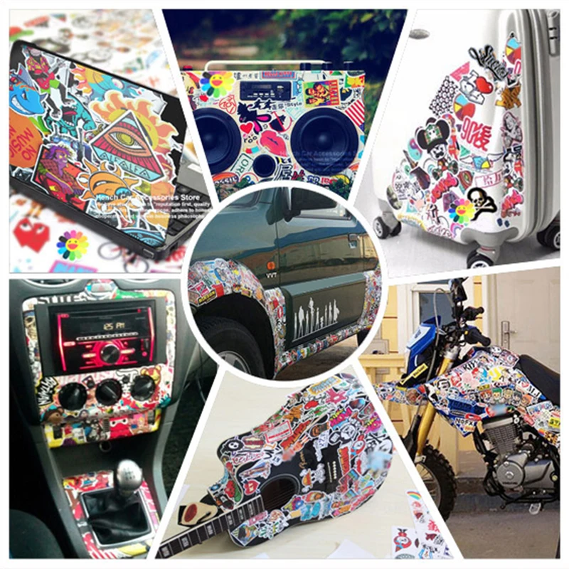 Универсальные наклейки в стиле граффити|sticker bomb|skateboard stickerscar styling |
