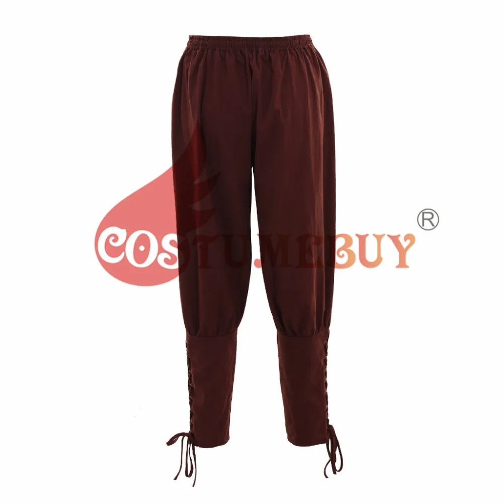 Costumebuy для мужчин Хэллоуин Средневековый Ренессанс пират всадник косплэй костюм свободные брюки для девочек Викинг навигатор повязка на ногу брюк