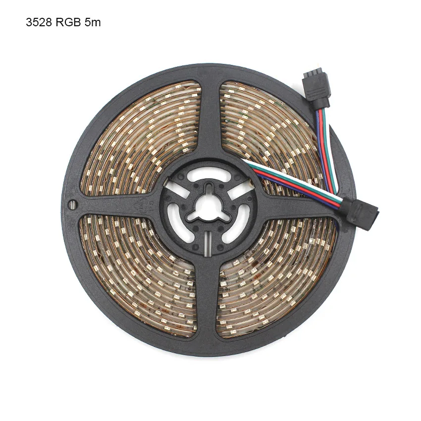 IKVVT СВЕТОДИОДНАЯ лента SMD 2835 3528 RGB 60LED/M Водонепроницаемая гибкая Диодная DC 12V