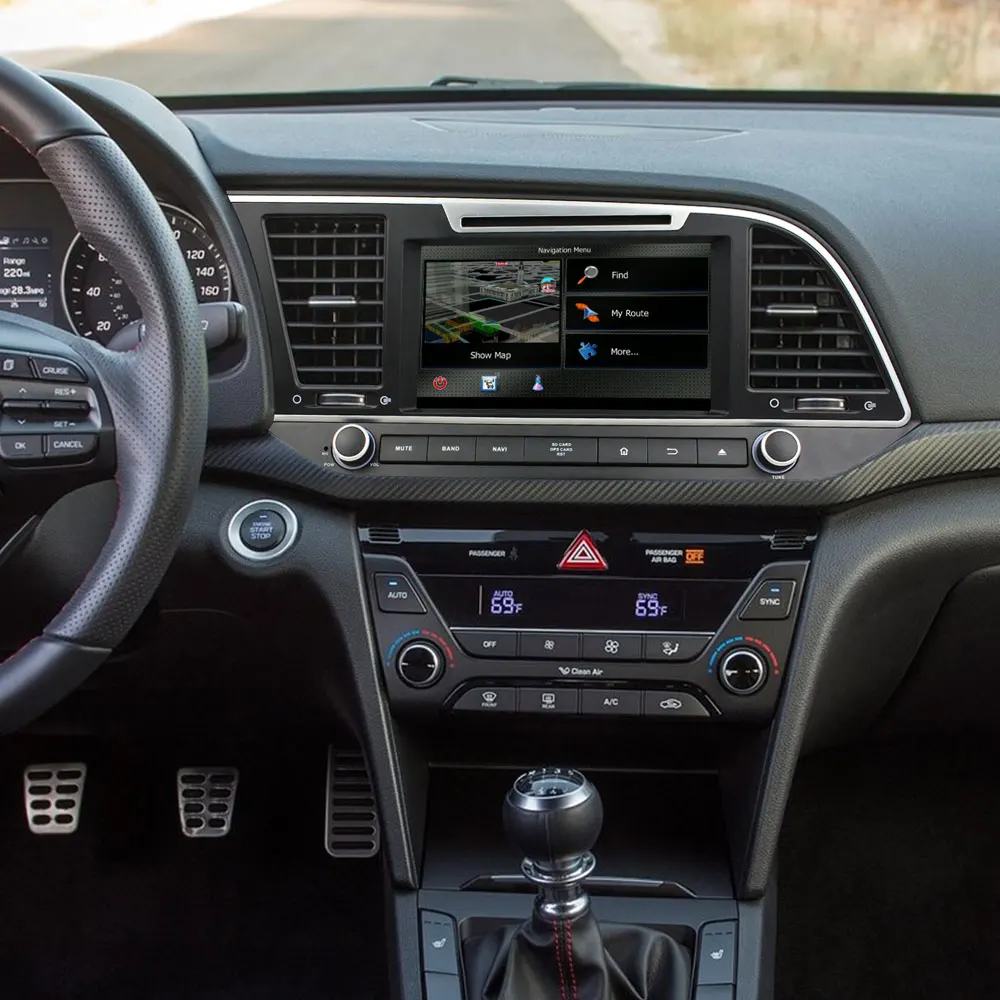 Android 8 0 Восьмиядерный автомобильный DVD плеер Мультимедиа для Hyundai Elantra 2016 2017 Avante 2015