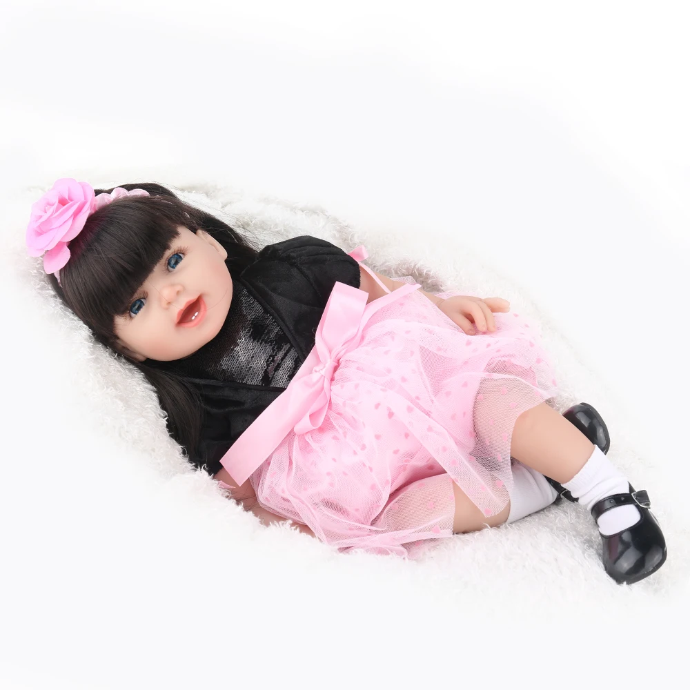 Кукла Reborn Baby Doll мягкая силиконовая виниловая настоящая на ощупь для