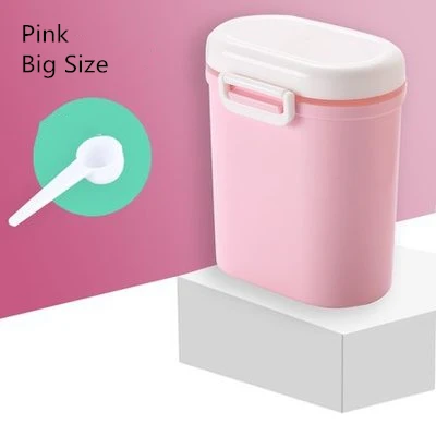 Big Size Pink Коробка для хранения детского питания, контейнер для сухого молока, диспенсер для формул, сэндвич, коробка для закусок, для смеси, для детей, портативные Детские предметы первой необходимости - Цвет: Big Size Pink
