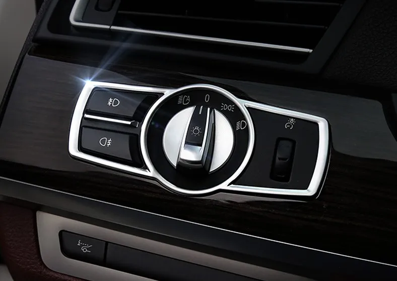 ABS внутренняя глава выключатель света чехол накладка для BMW 5 серии GT f07 2010-2015 3 шт. |
