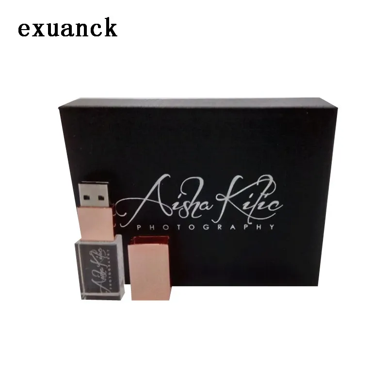 Exuanck логотип прозрачный usb 2,0 флеш-накопитель 16 ГБ флеш-накопитель 32 ГБ 4 ГБ 8 ГБ Флешка(более 20 шт бесплатный логотип