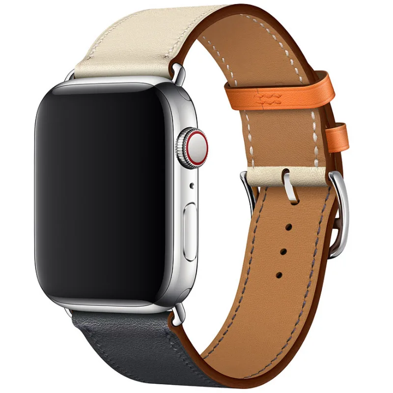 Новейший офисный кожаный ремешок для Apple Series браслет из натуральной кожи Watch 1 2 3 4