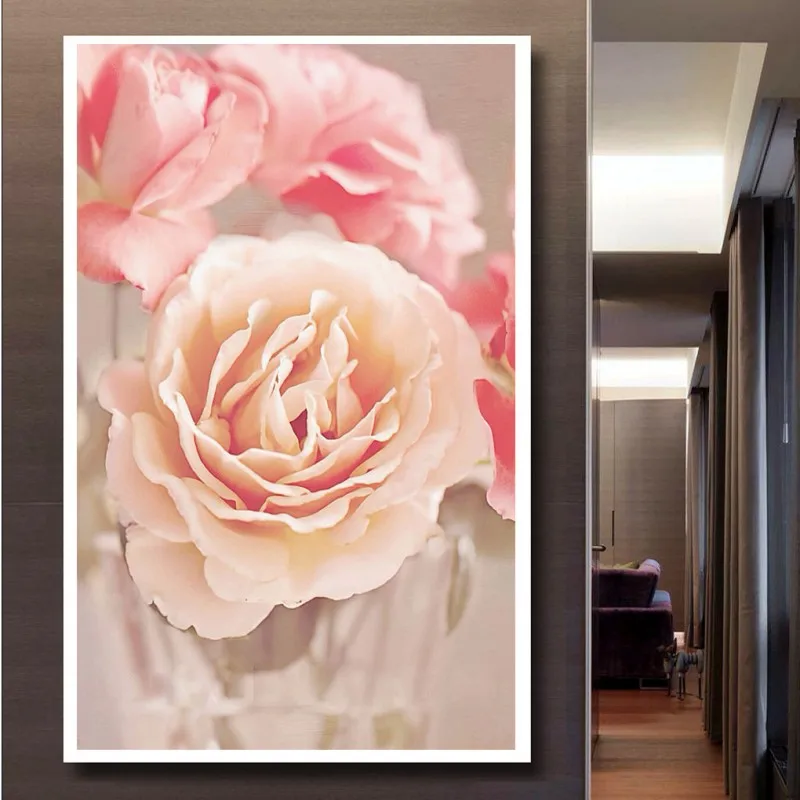 Фотообои Красивые Романтические Розовые розы фотообои на заказ обои для входа в