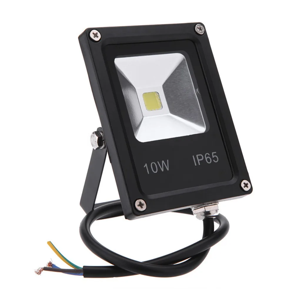 Ultrathin 10W flood light for outdoor 85-265V LED Floodlight IP65 Waterproof garden lamp RGB spotlight reflector project | Освещение