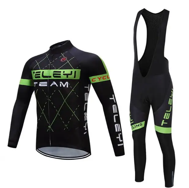 jersey and pants Зимний комплект из Джерси для велоспорта, Мужская теплая флисовая велосипедная форма, облегающий костюм, профессиональная одежда для триатлона, одежда для велоспорта, спортивная одежда - Цвет: jersey and pants
