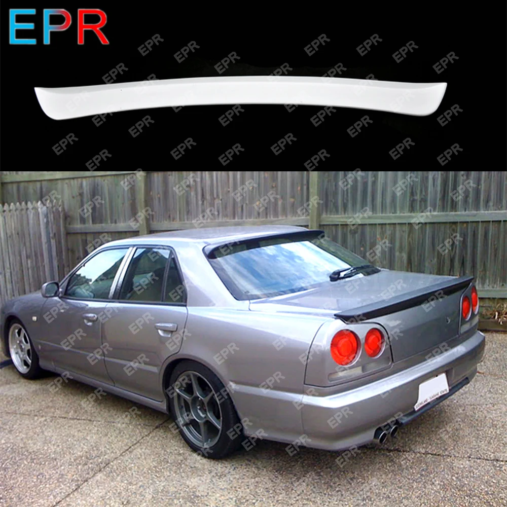 FRP крыло губ для Nissan Skyline R34 GTR стекловолокно спойлер крыши Комплект авто тюнинг