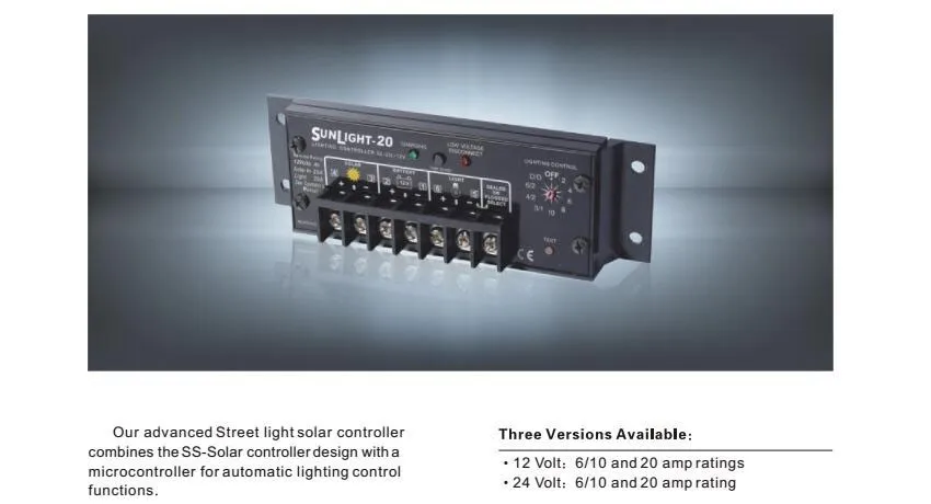 SunLighting Солнечный контроллер SL-10A Morningstar солнечный уличный свет контроллер заряда солнечное зарядное устройство контроллер для уличного освещения