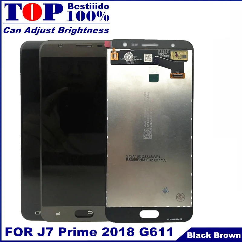 J7 Prime 2018 G611 ЖК дисплей Замена для samsung Galaxy 2 G611F Дисплей кодирующий преобразователь