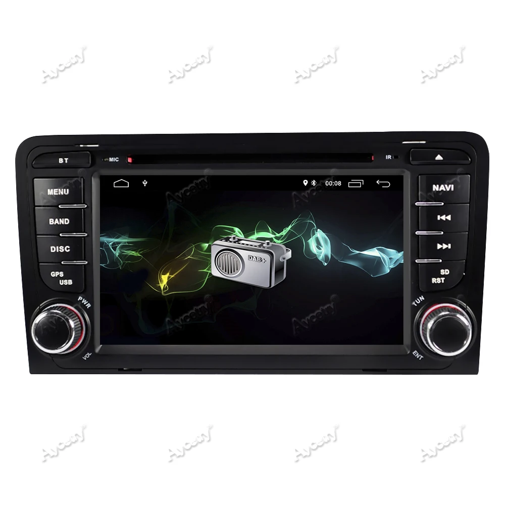 8 CORE 4G 64G 2 Din Android 9 автомобильный dvd мультимедийный плеер gps аудио для Audi/A3/S3 2002-2013 автомобильный Радио руль obd2 DSP DVR