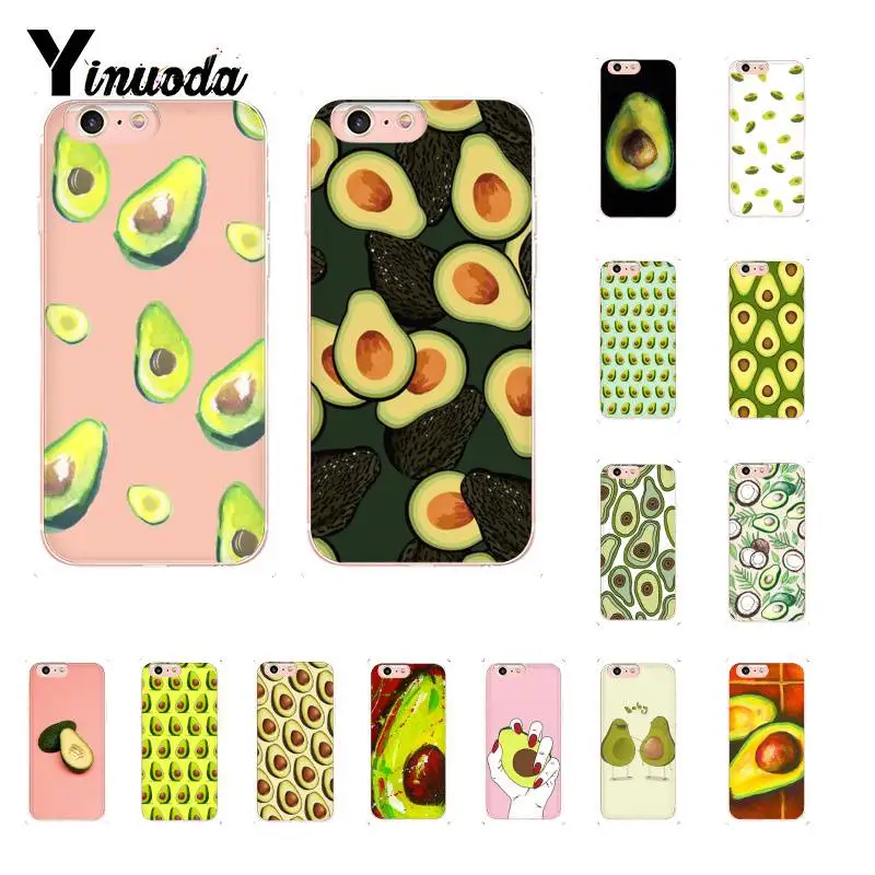 Yinuoda авокадо пищевой узор ТПУ чехол для телефона чехол для iPhone 8 7 6 6S Plus X XS MAX 5 5S SE XR 10 чехол 11 11pro 11promax