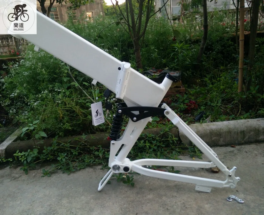 Kalosse Алюминий сплав 26er DIY рама электрического велосипеда полный кадр Подвески 160