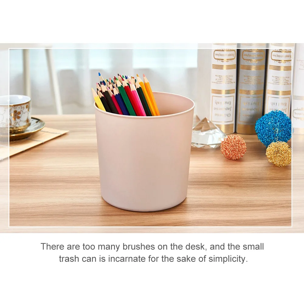 Мини встряхивание Топ Настольный мусорный бак для хранения ведро пластиковое