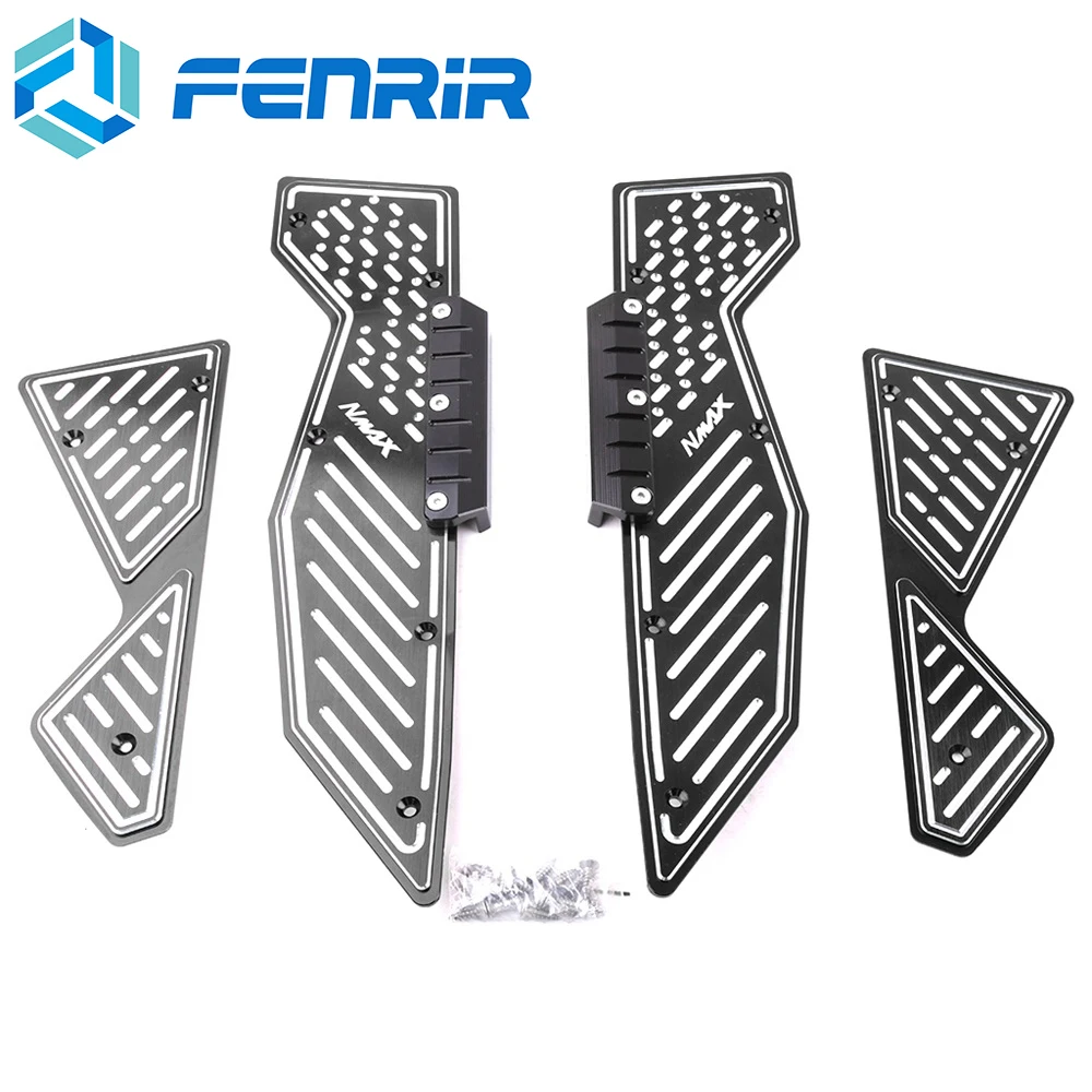 

FENRIR Motorcycle CNC Aluminum Alloy Footrest Footboard Step Autobike Foot Plate for Yamaha Nmax125 Nmax155 2015 2016 2017