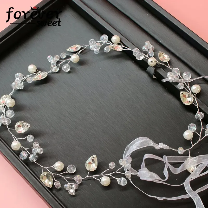 Свадебная тиара ручной работы с белыми кристаллами и жемчужинами|wedding tiara|pearl