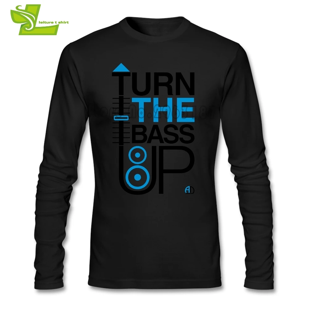 Мужская футболка с длинным рукавом и динамиком для переворачивания басов