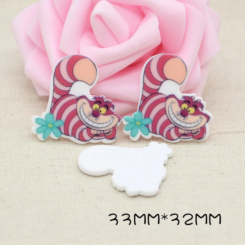 10 шт./лот плоское заднее украшение из смолы kawaii мультфильм DIY Кабошоны-аксессуары