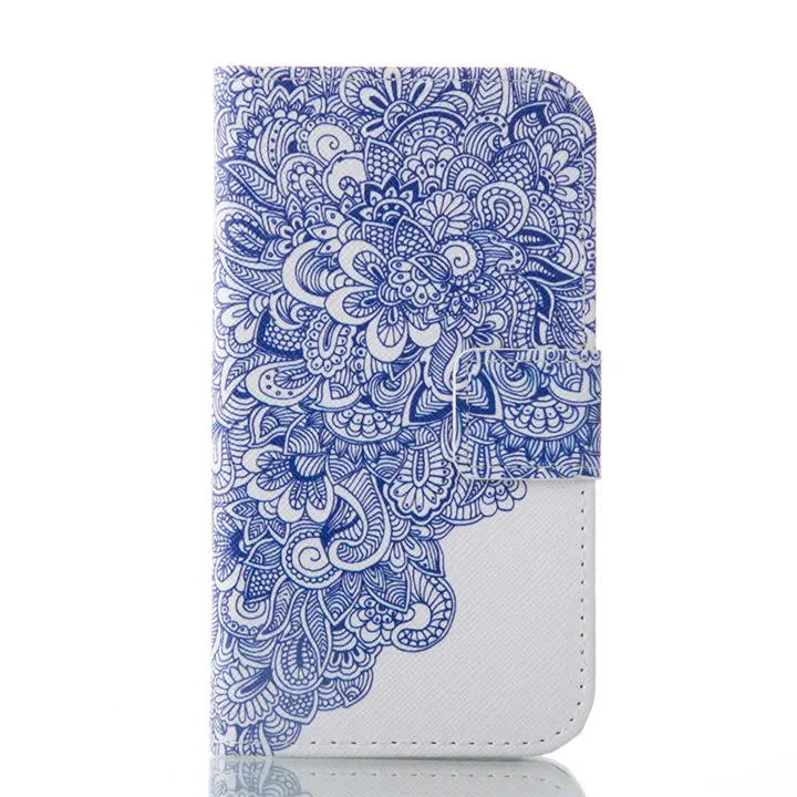 Flower Ceramics Кожаный чехол-книжка чехол для samsung Galaxy J1 SM J100H J100F Капа J1Mini J105 милый чехол для J1 J120F С Откидывающейся Крышкой и функцией подставки P06Z - Цвет: Flower Ceramics