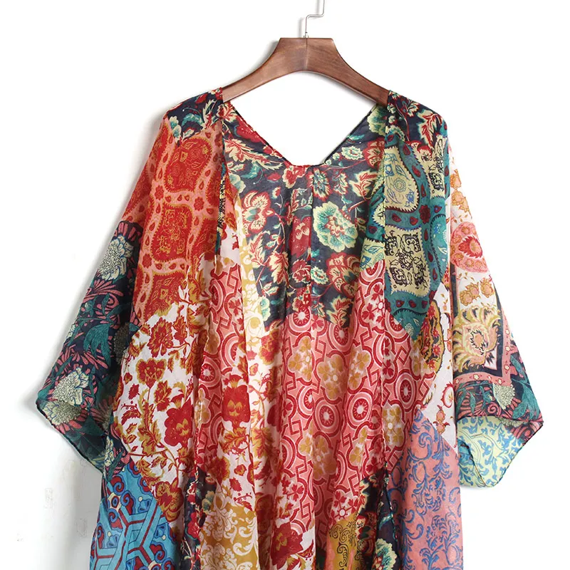 Женское пляжное платье-парео Пляжное Платье-парео из шифона с принтом | Женская
