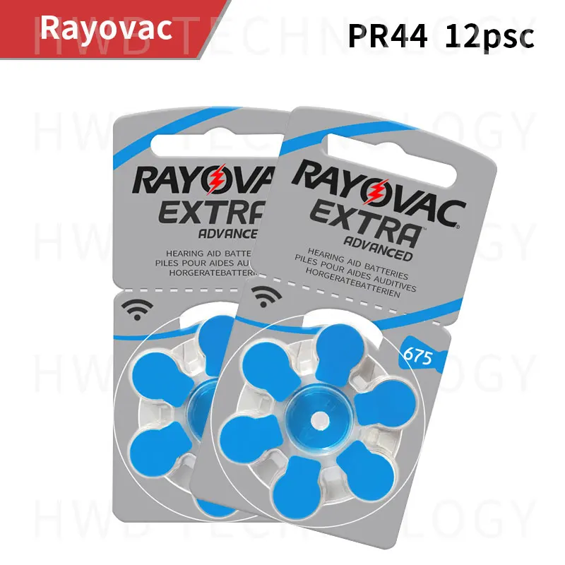 Батарейка для слухового аппарата Rayovac 12 шт./лот 675 1 4 в цинковая батарейка A675 E675 PR44