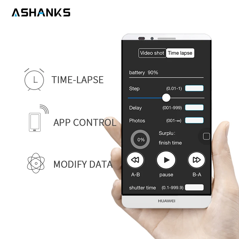 ASHANKS Carbon Camera Slide Follow Focus Pan Моторизованный контроль за электроникой Dolly Slider Track Rail