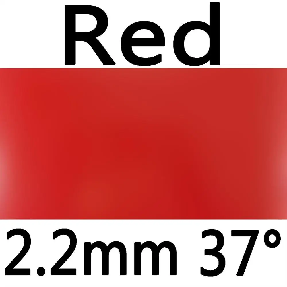 red 2.2mm H37 Новая синяя версия 61second Lightning DS Pro. Резина на ракетки для настольного тенниса из пупырчатой и с синим губчатым материалом - Цвет: red 2.2mm H37