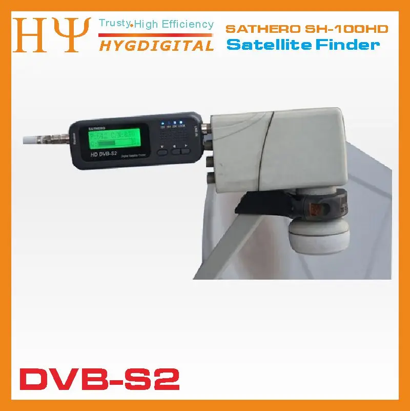 SATHERO SH 100HD DVB S2 HD карманный цифровой спутниковый Finder ресивер с ЖК дисплеем USB 2