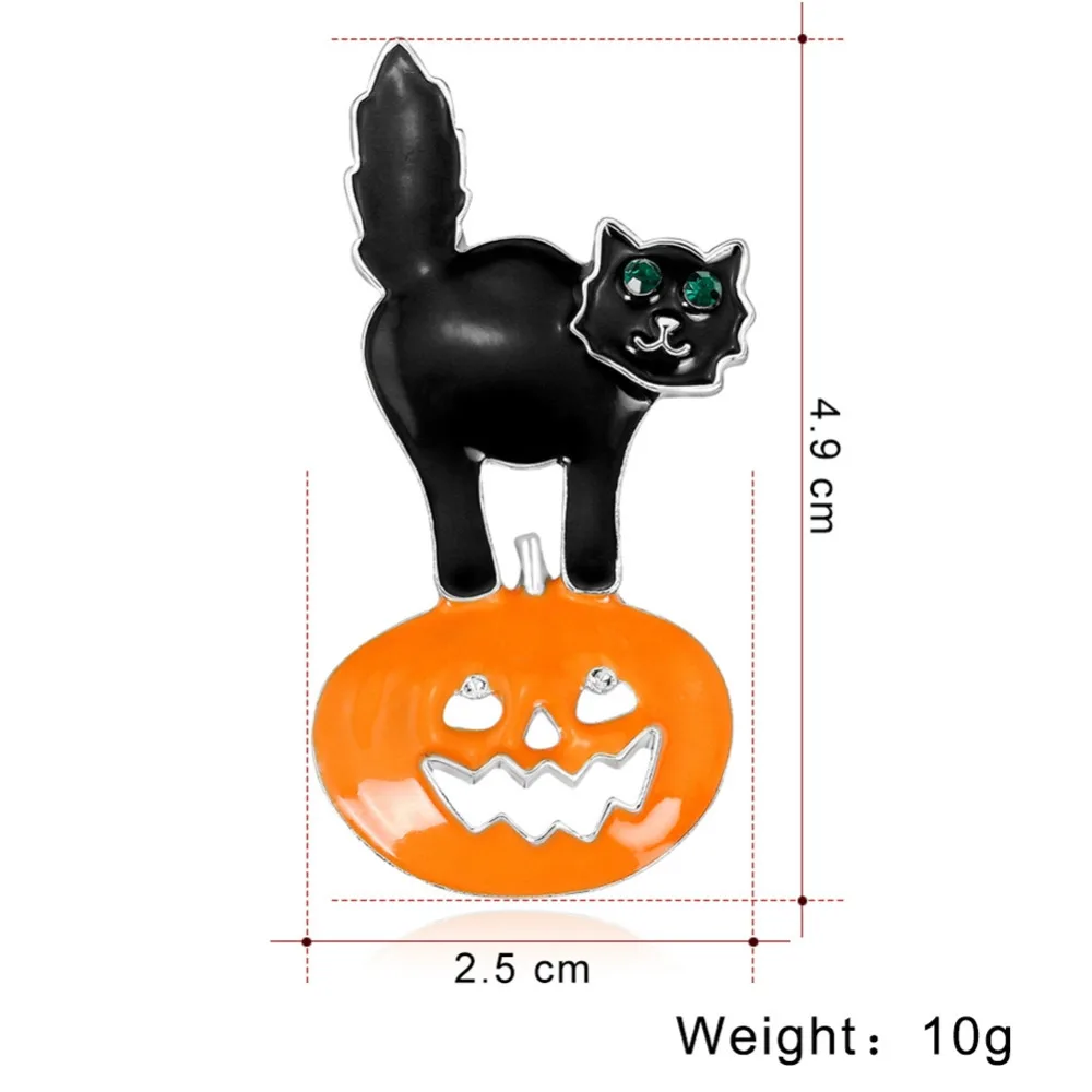 2018 Новинка модный стиль Хэллоуин Lucky Cat Брошь милые животные унисекс пальто с