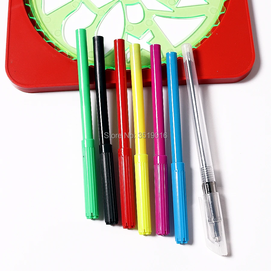 DIY spirographic шаблоны для рисования игрушки с фиксированной доской инструменты